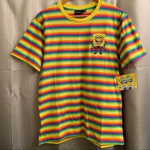 Sponge Bob Square Pants’ Psychedelic T Shirt Multiple Sizes NWT $30